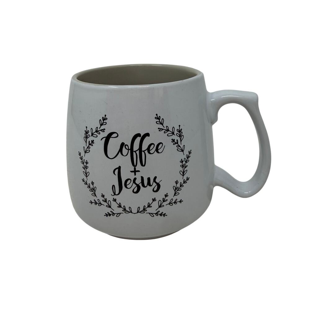 Ceramic Faith-Inspired Coffee + Jesus Coffee Mug